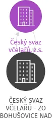 ČESKÝ SVAZ VČELAŘŮ - ZO BOHUŠOVICE NAD OHŘÍ, IČO: 62768590: vizualizace vztahů osob a společností