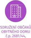 SDRUŽENÍ OBČANŮ OBYTNÉHO DOMU č.p. 2681/44, 2682/46 a 2683/48 v Ústí nad Labem, IČO: 63153629: vizualizace vztahů osob a společností