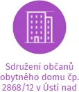 Sdružení občanů obytného domu čp. 2868/12 v Ústí nad Labem, IČO: 63152681: vizualizace vztahů osob a společností