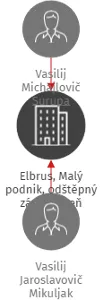 Elbrus, Malý podnik, odštěpný závod Plzeň, IČO: 64358526: vizualizace vztahů osob a společností