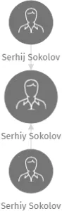 Serhiy Sokolov, IČO: 65063830: vizualizace vztahů osob a společností