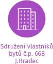Sdružení vlastníků bytů č.p. 668 J.Hradec, IČO: 65053303: vizualizace vztahů osob a společností