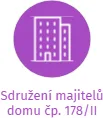 Sdružení majitelů domu čp. 178/II, IČO: 65018443: vizualizace vztahů osob a společností