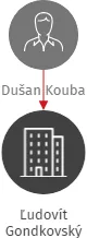Ľudovít Gondkovský, IČO: 65011031: vizualizace vztahů osob a společností