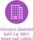 Sdružení vlastníků bytů č.p. 566/I Veselí nad Lužnicí, IČO: 65053389: vizualizace vztahů osob a společností