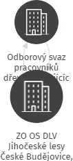 ZO OS DLV Jihočeské lesy České Budějovice, a.s., IČO: 65011040: vizualizace vztahů osob a společností