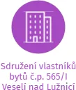 Sdružení vlastníků bytů č.p. 565/I Veselí nad Lužnicí, IČO: 65053371: vizualizace vztahů osob a společností