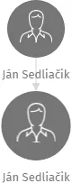 Ján Sedliačik, IČO: 65646231: vizualizace vztahů osob a společností
