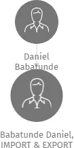 Babatunde Daniel, IMPORT & EXPORT, IČO: 66077818: vizualizace vztahů osob a společností
