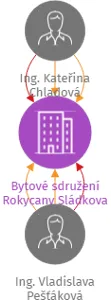 Bytové sdružení Rokycany Sládkova, IČO: 66341515: vizualizace vztahů osob a společností