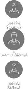 Ludmila Žáčková, IČO: 66635527: vizualizace vztahů osob a společností