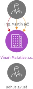 Vinaři Mařatice z.s., IČO: 67006981: vizualizace vztahů osob a společností