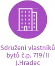 Sdružení vlastníků bytů č.p. 719/II J.Hradec, IČO: 67148557: vizualizace vztahů osob a společností