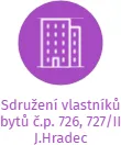 Sdružení vlastníků bytů č.p. 726, 727/II J.Hradec, IČO: 67148492: vizualizace vztahů osob a společností