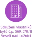 Sdružení vlastníků bytů č.p. 569, 570/II Veselí nad Lužnicí, IČO: 67148506: vizualizace vztahů osob a společností