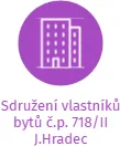 Sdružení vlastníků bytů č.p. 718/II J.Hradec, IČO: 67148549: vizualizace vztahů osob a společností