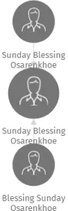 Sunday Blessing Osarenkhoe, IČO: 67947018: vizualizace vztahů osob a společností