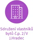 Sdružení vlastníků bytů č.p. 2/V J.Hradec, IČO: 68521774: vizualizace vztahů osob a společností