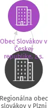 Regionálna obec slovákov v Plzni, IČO: 68780524: vizualizace vztahů osob a společností