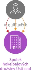 Spolek hokejbalových družstev Ústí nad Labem, zapsaný spolek, IČO: 68975538: vizualizace vztahů osob a společností