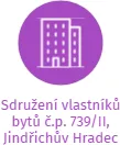 Sdružení vlastníků bytů č.p. 739/II, Jindřichův Hradec, IČO: 69102881: vizualizace vztahů osob a společností