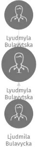 Lyudmyla Bulavytska, IČO: 69266964: vizualizace vztahů osob a společností