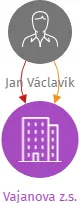 Vajanova z.s., IČO: 69211680: vizualizace vztahů osob a společností