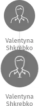 Valentyna Shkrebko, IČO: 69395861: vizualizace vztahů osob a společností