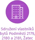Sdružení vlastníků bytů Podměstí 2179, 2180 a 2181, Žatec, IČO: 69898375: vizualizace vztahů osob a společností