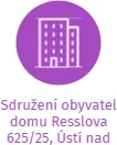 Sdružení obyvatel domu Resslova 625/25, Ústí nad Labem, IČO: 70693854: vizualizace vztahů osob a společností