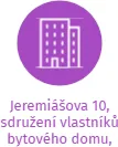 Jeremiášova 10, sdružení vlastníků bytového domu, České Budějovice, IČO: 70827524: vizualizace vztahů osob a společností