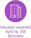Sdružení vlastníků bytů čp. 355 Borovany, IČO: 70865507: vizualizace vztahů osob a společností