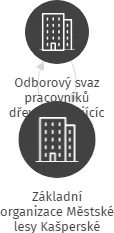 Základní organizace Městské lesy Kašperské Hory, Dlouhá 95, 34192, IČO: 70934291: vizualizace vztahů osob a společností